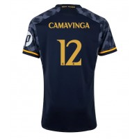 Camisa de time de futebol Real Madrid Eduardo Camavinga #12 Replicas 2º Equipamento 2023-24 Manga Curta